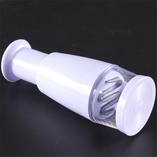 Hand-pressed semi-automatic garlic cutter