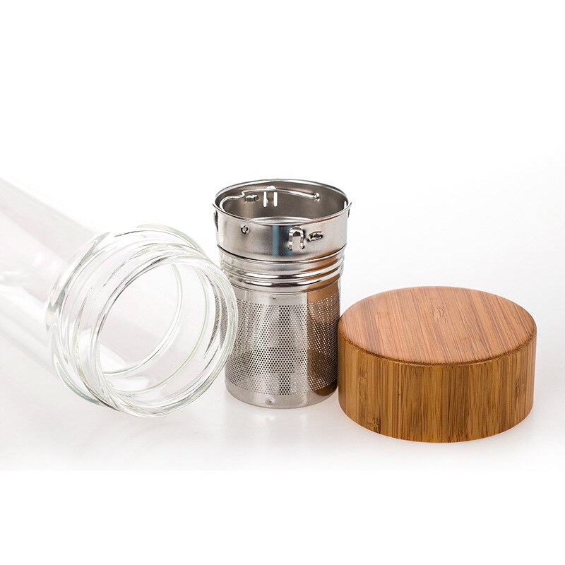 Tea Travel Buddy: Double Wall Glass Tumbler