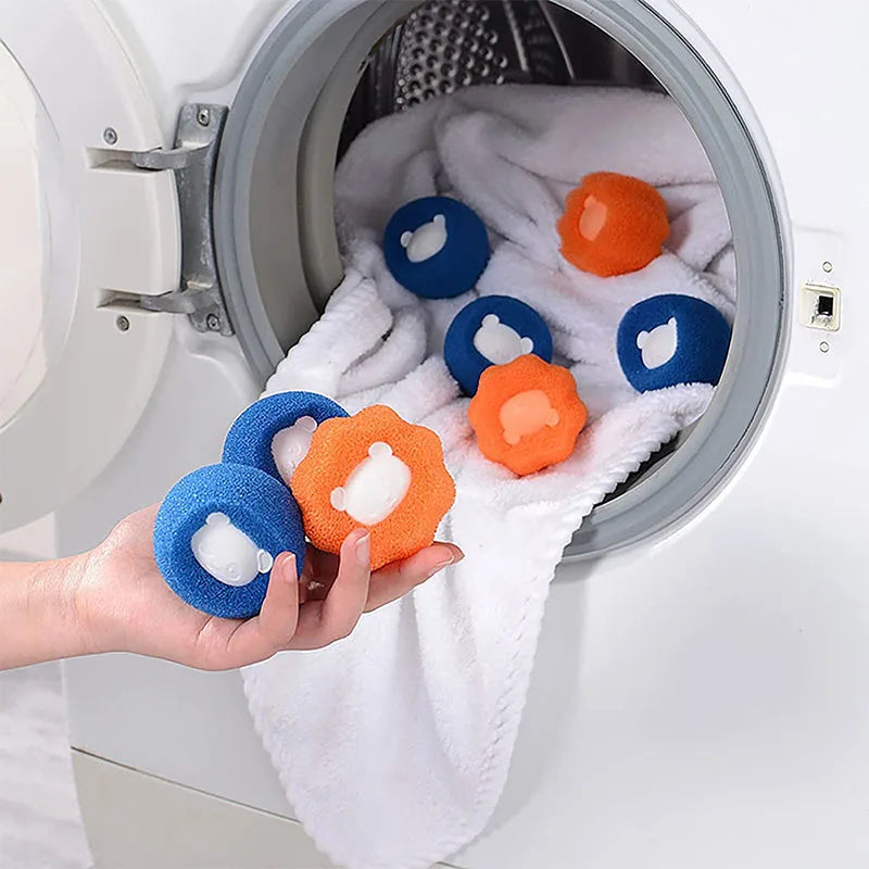 Pet Hair Remover Reusable Balls - 5pcs Laundry Washing Machine Filters