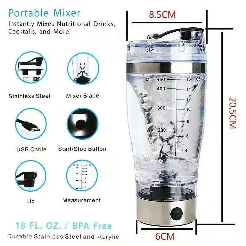 USB Electric Shake Bottle: Smooth Nutrition