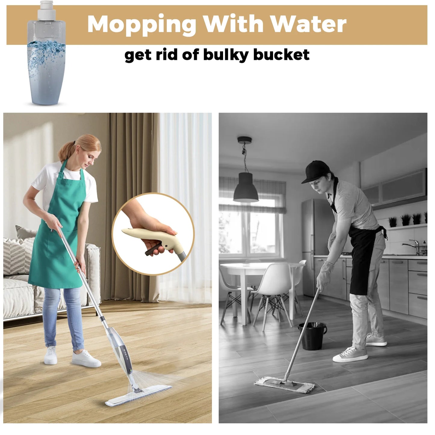 360° Spin & Spray Mop: Clean with Ease