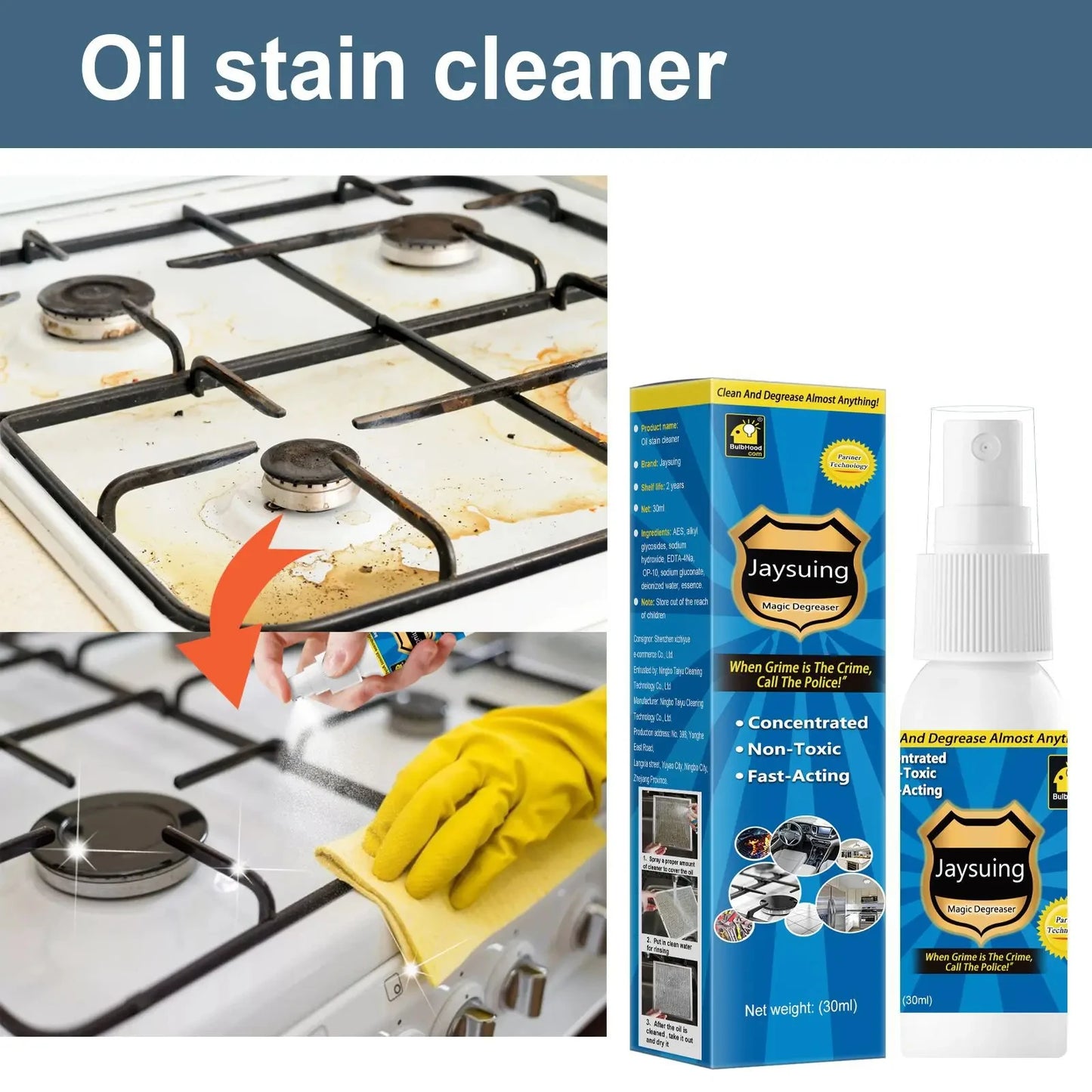 GreaseGuard Kitchen Cleaner: Oil-Stain Slayer