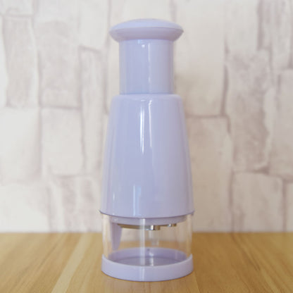 Hand-pressed semi-automatic garlic cutter