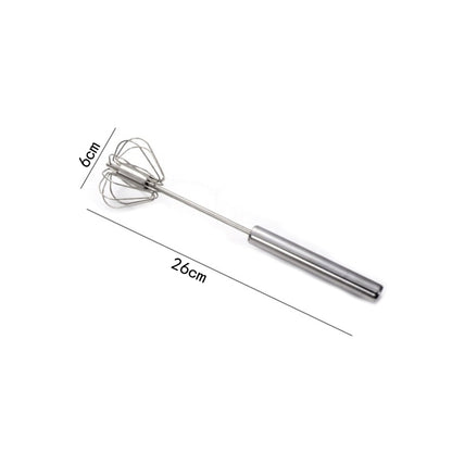 Self-Turning Stainless Whisk: Kitchen Pro