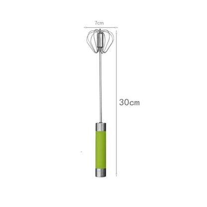 Self-Turning Stainless Whisk: Kitchen Pro