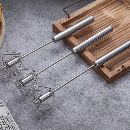 Self-Turning Stainless Whisk: Kitchen Pro