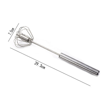 Self-Turning Stainless Whisk: Kitchen Pro