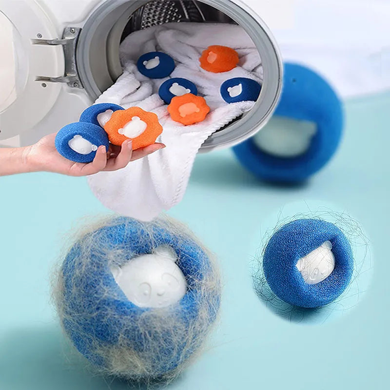 Pet Hair Remover Reusable Balls - 5pcs Laundry Washing Machine Filters