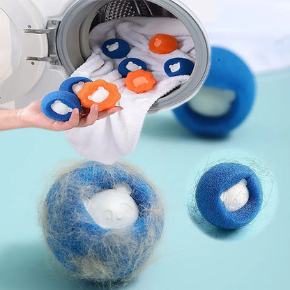 Pet Hair Remover Reusable Balls - 5pcs Laundry Washing Machine Filters