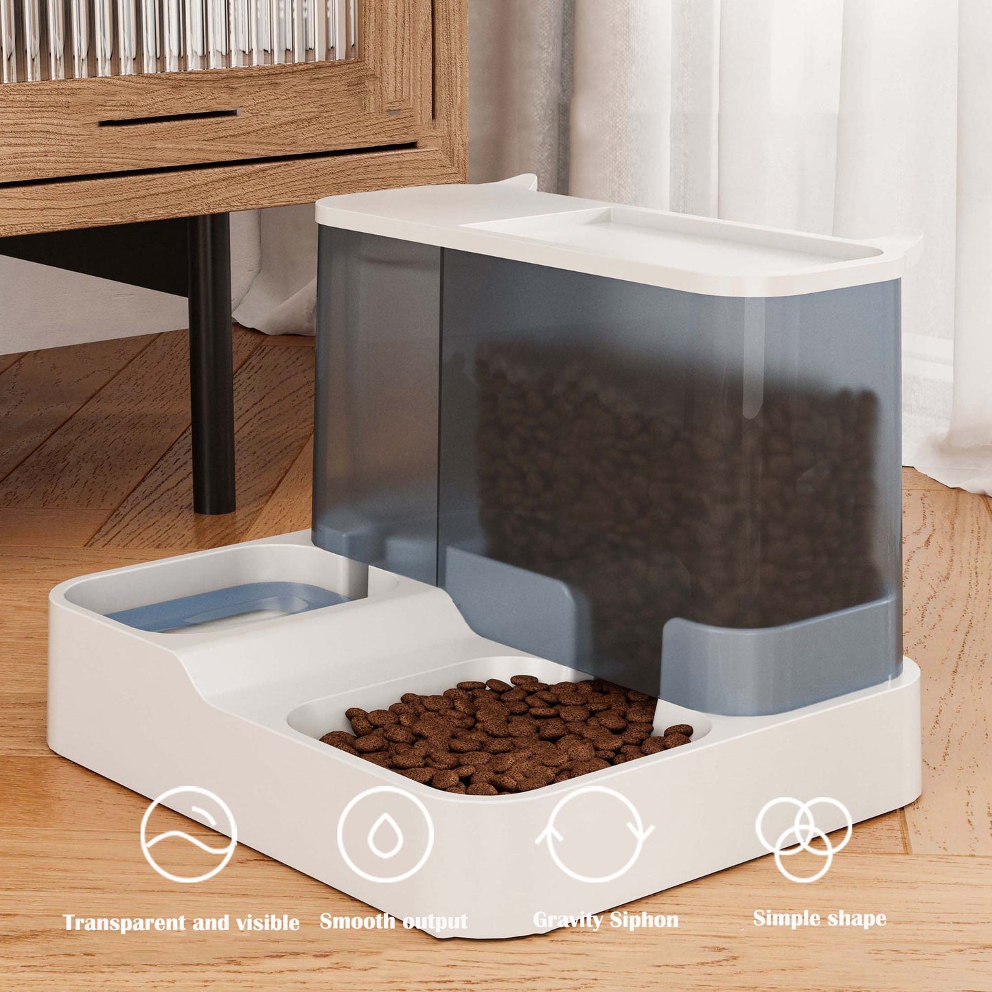 Pet Mealtime Marvel: Auto Feeder & Water Dispenser