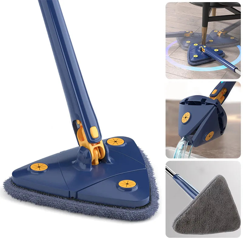 The Ultimate Cleaning Marvel: Extended Triangle Mop 360 - Unleash Effortless Cleaning Bliss!