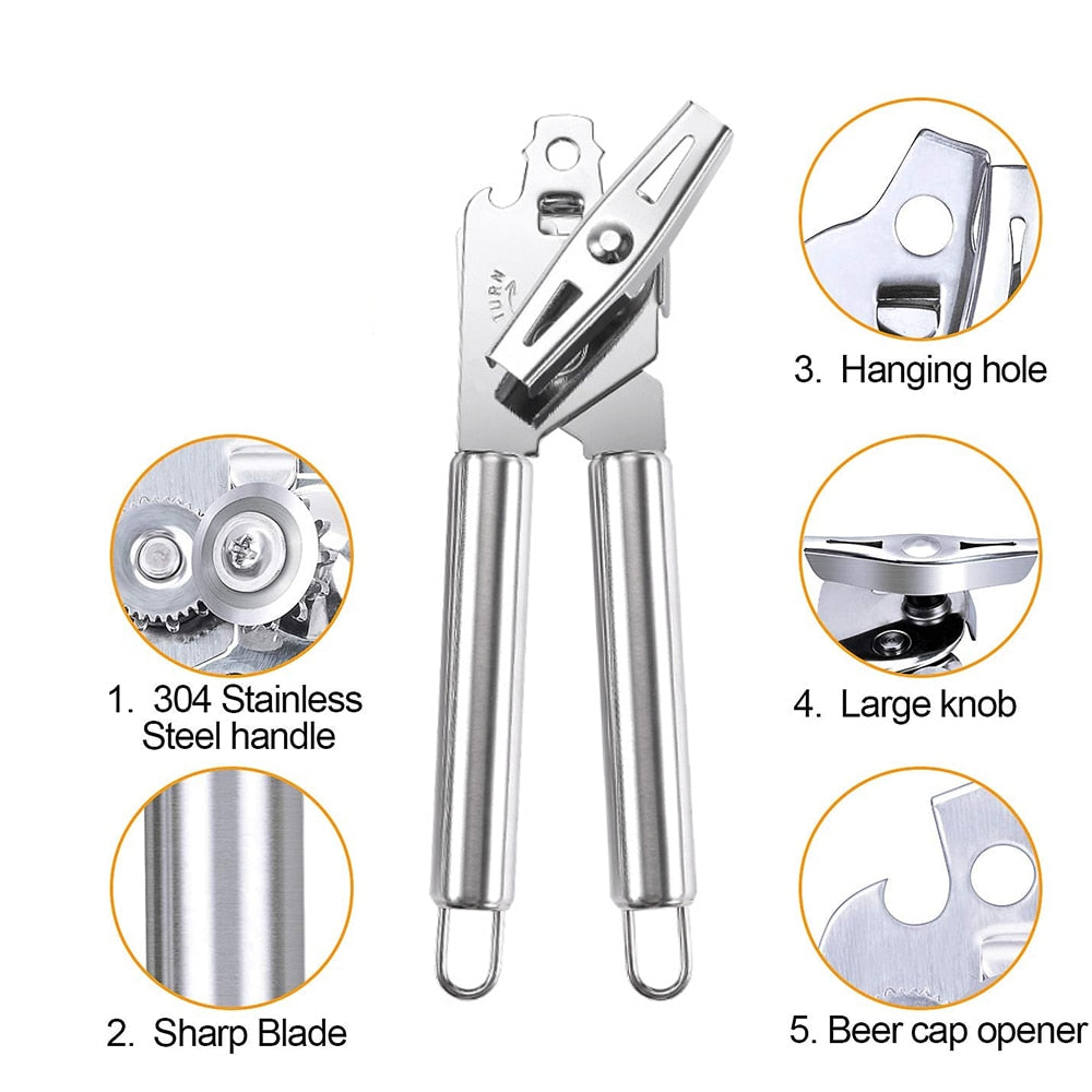 Stainless Steel Opener Set: Kitchen Essentials