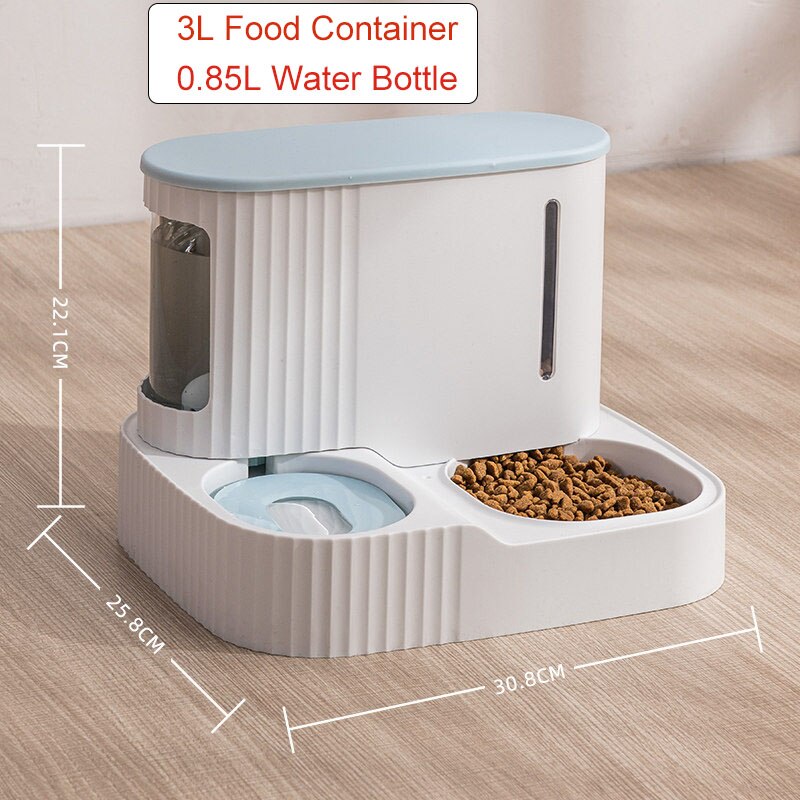 Pet Mealtime Marvel: Auto Feeder & Water Dispenser