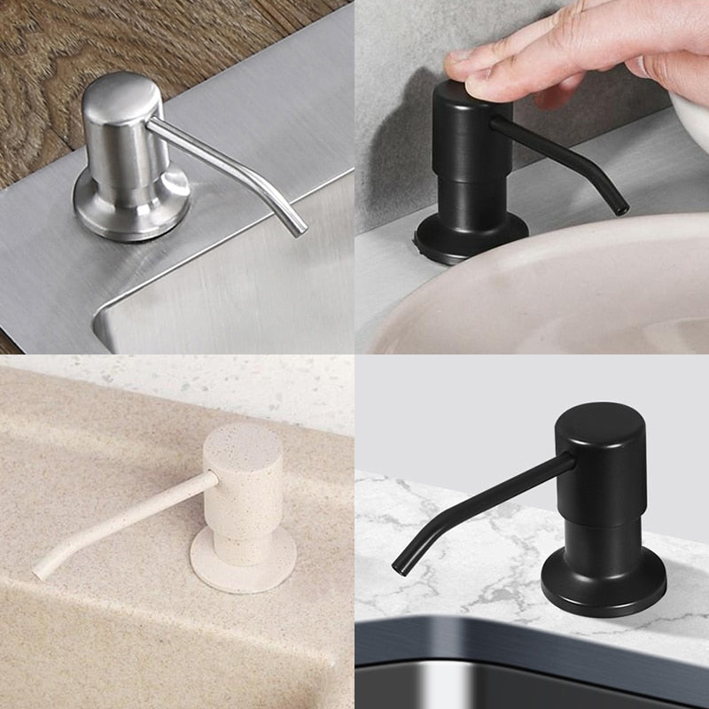 Sleek Stainless Steel Soap Dispenser: EL8406