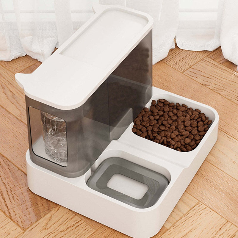 Pet Mealtime Marvel: Auto Feeder & Water Dispenser