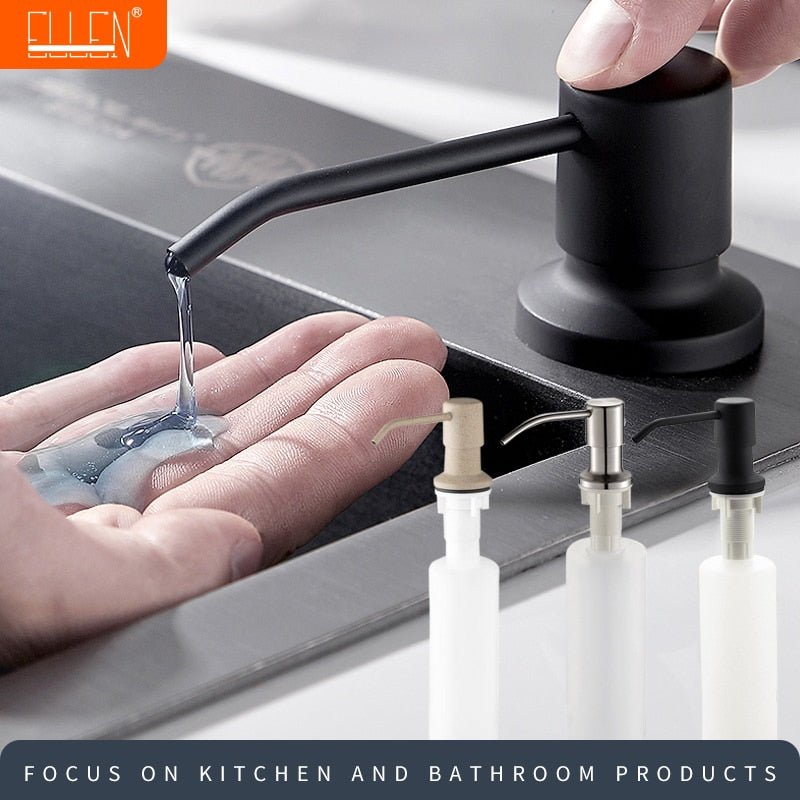 Sleek Stainless Steel Soap Dispenser: EL8406